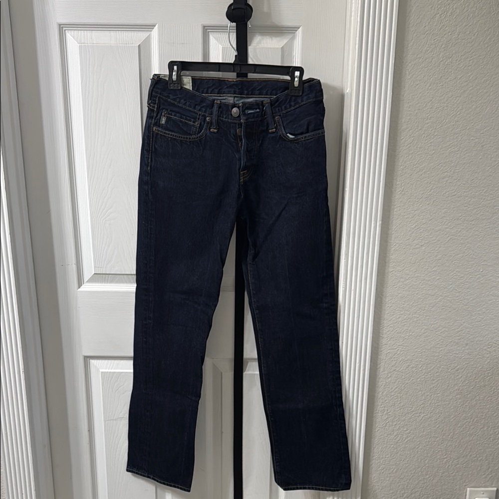 Abercrombie & Fitch Blue Straight Jeans Timeless Style